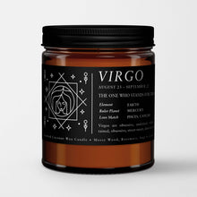 Load image into Gallery viewer, Zodiac Candles / Birthday Candles in Amber Glass I Candlefy