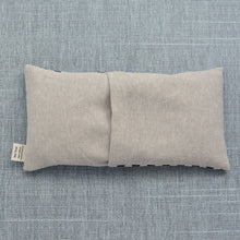 Load image into Gallery viewer, Weighted Eye Pillow in Black and Natural Checkerboard
