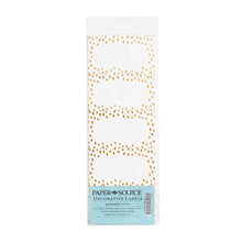 Load image into Gallery viewer, Gold Flurry Adhesive Gift Tag