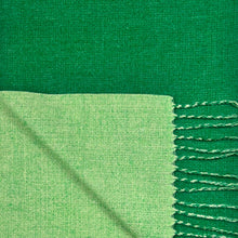 Load image into Gallery viewer, Reversible two tone coloured plain cashmere blend scarf: Black