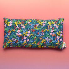 Load image into Gallery viewer, Weighted Eye Pillow in Spring Breeze Navy Cotton