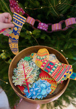 Load image into Gallery viewer, Festive Stockings Sewn Garland