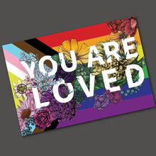 Load image into Gallery viewer, Transpainter - You Are Loved Sticker | LGBTQ Pride Gifts | Pride Flag Decal: Default