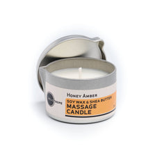Load image into Gallery viewer, Heliotrope - Soy Massage Candle w/Pour Spout - Honey Amber