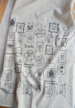 Load image into Gallery viewer, *NEW* Dog Kitchen Towel, Handprinted Cotton Kitchen Towel