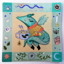 Load image into Gallery viewer, Dragon and Tea Sticker