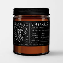 Load image into Gallery viewer, Zodiac Candles / Birthday Candles in Amber Glass I Candlefy
