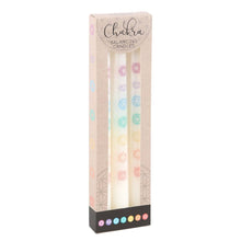 Load image into Gallery viewer, Set of 3 Chakra Balancing Taper Dinner Candles