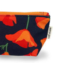 Load image into Gallery viewer, Skinny Zip: Poppy Charcoal: 9.5"W x 3.25"H x 2.5"D