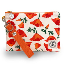 Load image into Gallery viewer, Miss Zip Wristlet: Poppy Cream