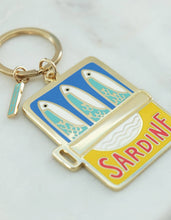 Load image into Gallery viewer, Tinned Fish Enamel Keychain