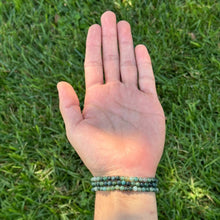 Load image into Gallery viewer, Earths Elements Wholesale - Crystal Bracelet - 4mm Moss Agate, pack of 5