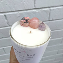 Load image into Gallery viewer, Self Love Crystal Candle · Crystal Infused · Soy