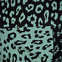 Load image into Gallery viewer, Leopard print on cashmere blend scarf finished with tassels