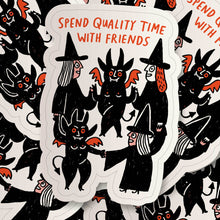 Load image into Gallery viewer, Badge Bomb - Witch Friends Sticker by Gemma Correll