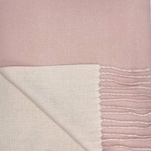 Load image into Gallery viewer, Reversible two tone coloured plain cashmere blend scarf: Black