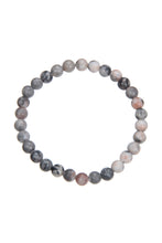 Load image into Gallery viewer, Rhodonite Stone Beaded Bracelet: 4MM