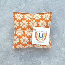 Load image into Gallery viewer, Lavender Sachet Bundle Heart Flowers in Caramel Cotton Terra
