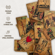 Load image into Gallery viewer, Vieux Monde - Antique Edition Tarot Deck & Guide | Classic RWS Design