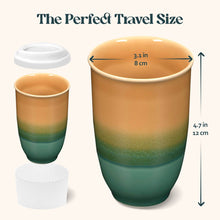 Load image into Gallery viewer, Nova Ceramics Travel Mugs - Savannah Ceramic Travel Cup 12oz | Reusable Coffee Cup