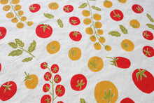 Load image into Gallery viewer, The High Fiber - *NEW Tomato Tea Towel, Handprinted in USA, Natural Cotton