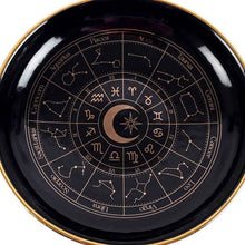Load image into Gallery viewer, Black Astrology Wheel Trinket Dish