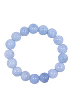 Load image into Gallery viewer, Blue Aquamarine Stone Beaded Stretch Bracelet B3434: 6MM