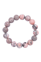 Load image into Gallery viewer, Rhodonite Stone Beaded Bracelet: 4MM