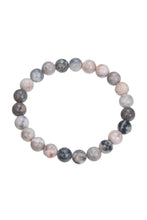 Load image into Gallery viewer, Rhodonite Stone Beaded Bracelet: 4MM