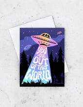 Load image into Gallery viewer, Idlewild Co. - Spaceship Greeting Card, Holographic Foil