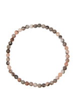 Load image into Gallery viewer, Rhodonite Stone Beaded Bracelet: 4MM