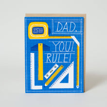 Load image into Gallery viewer, Egg Press Manufacturing - You Rule Dad Tools Greeting Card by Hello!Lucky: Paper tab
