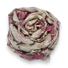 Load image into Gallery viewer, Pink Summer Poppy Flower Scarf