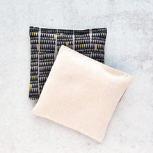 Load image into Gallery viewer, Lavender Sachet Bundle in Zinc Grey and Black Triangle Motif