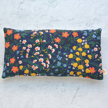 Load image into Gallery viewer, Weighted Eye Pillow in Wildwood Garden Navy Canvas