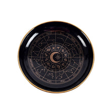 Load image into Gallery viewer, Black Astrology Wheel Trinket Dish