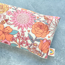 Load image into Gallery viewer, Weighted Eye Pillow in Pollinator Party Floral