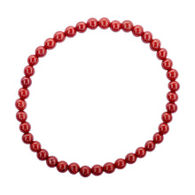 Load image into Gallery viewer, Crystal Bracelet - 4mm Red Jasper