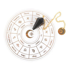 Load image into Gallery viewer, Astrology Wheel Zodiac Pendulum Divination Kit