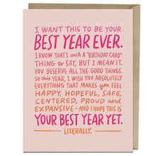 Load image into Gallery viewer, Hachette Book Group - Best Year Ever Birthday Card