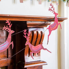 Load image into Gallery viewer, Reindeers Sewn Garland