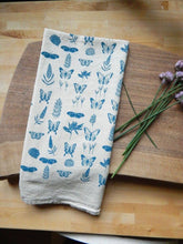 Load image into Gallery viewer, Butterfly Kitchen Towel, Handprinted Tea Towel