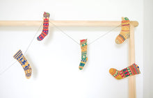 Load image into Gallery viewer, Festive Stockings Sewn Garland