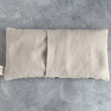 Load image into Gallery viewer, Weighted Eye Pillow in Floral Silhouette Natural Canvas