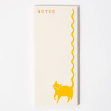 Load image into Gallery viewer, Squiggle Tail Cat - Risograph Notepad