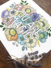 Load image into Gallery viewer, 8.5" x 11" You Are Magic Art Print