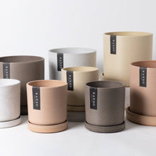 Load image into Gallery viewer, 7" & 4" Signature Planters & Saucer | Earth Tones: Tatami Sand / 7" Only