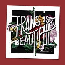 Load image into Gallery viewer, Trans is Beautiful Sticker | Transgender Pride Stickers Set