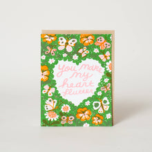 Load image into Gallery viewer, Butterfly Love Letterpress Greeting Card by Phoebe Wahl: Paper tab