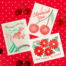 Load image into Gallery viewer, You Make Life Fun Cat - Risograph Greeting Card